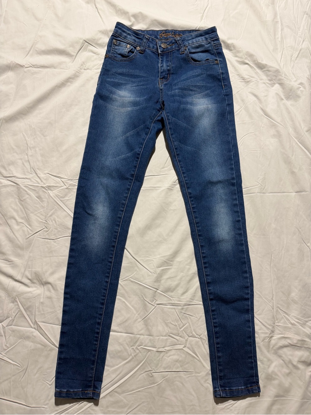 Bamboo Women’s Size 00 Skinny Jeans Medium Wash Stretch Denim